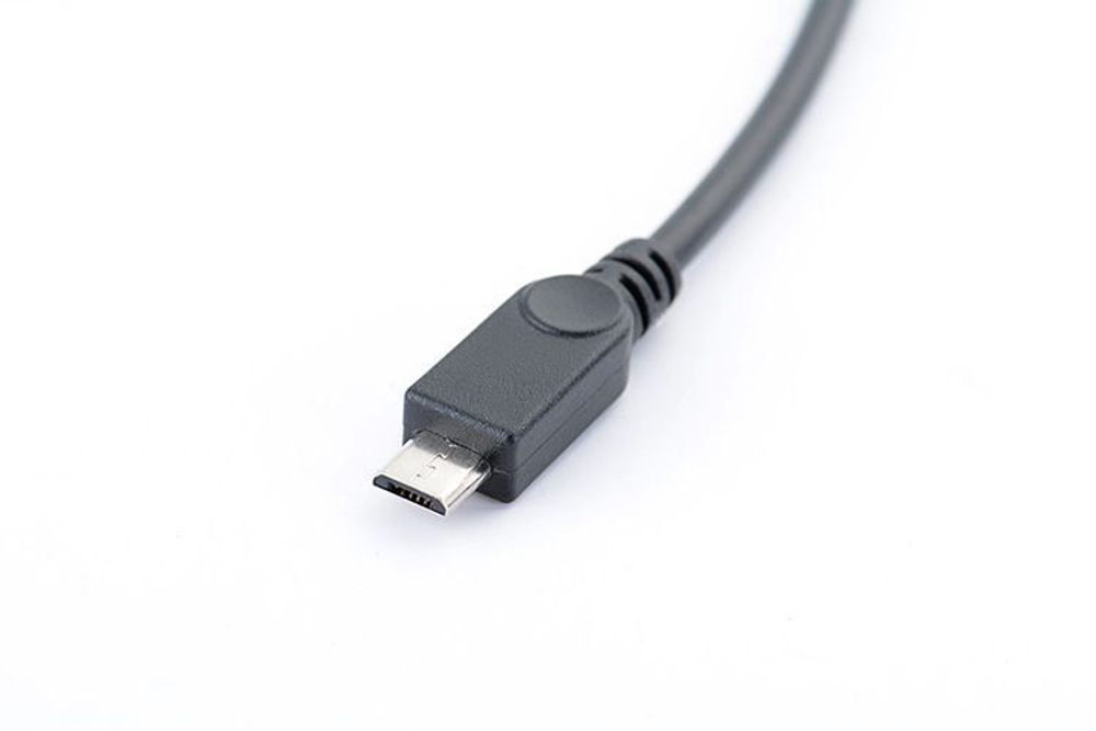 1-портовый встраиваемый удлинитель USB type B 2.0 (f) - micro USB (m) прямоугольный 30sm на болтах