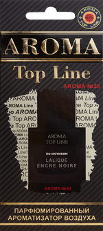 Ароматизатор для автомобиля AROMA TOP LINE №35 ENCRE NOIRE картон