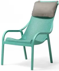 Кресло Net Lounge ментоловое с серой подушкой