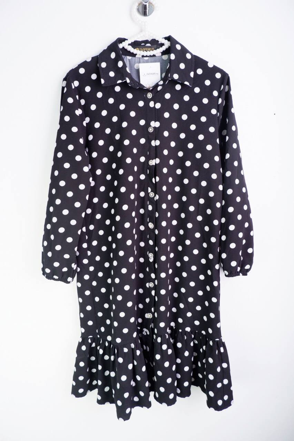 Платье Imperia в горошек, маркировка S, визуально 44 размер