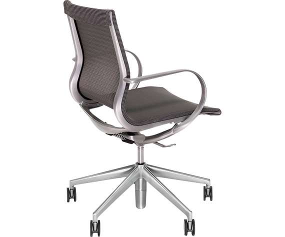 Офисное кресло Mercury LB, серая сетка, матовый алюминий