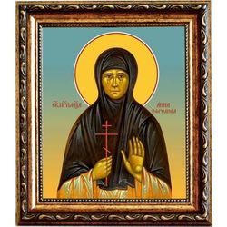 Анна Ефремова преподобномученица послушница. Икона на холсте.