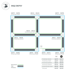 Коннектор тройной LGD-4TR-CON-INT-R2-BK (C) (Arlight, IP20 Пластик, 3 года) 026150