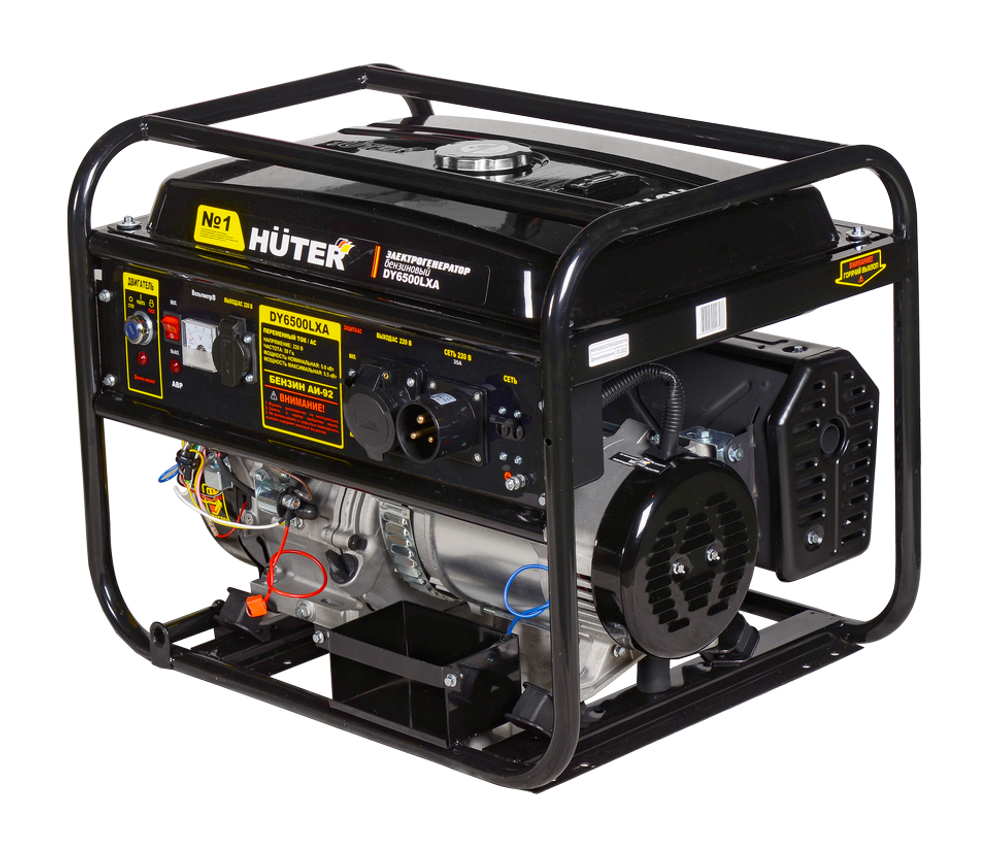 Портативный бензогенератор HUTER DY6500LXA - [5 кВт / 220V] с АВР