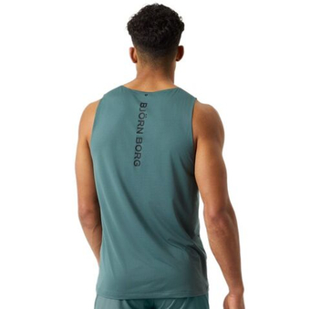 Мужская теннисная футболка Björn Borg Feather Tank - balsam green