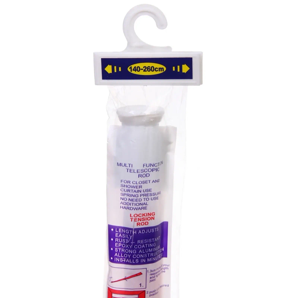 Карниз для ванной 140-260 см розовый