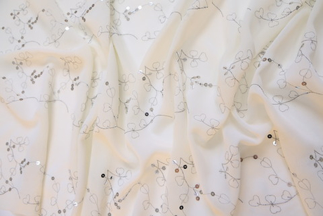 Шифон вышивка пайетки