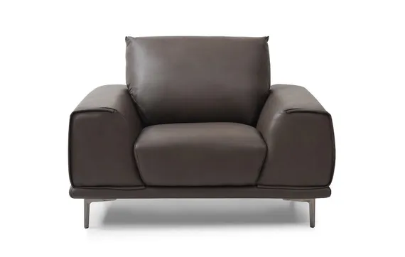 Кресло Nolan из натуральной коричневой кожи