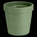 Кашпо для цветов пластиковое 3,57л d-19см «Терра» Оливковый