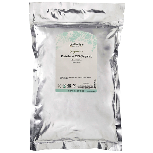 Starwest Botanicals, органический шиповник, нарезанный и просеянный, 453,6 г (1 фунт)