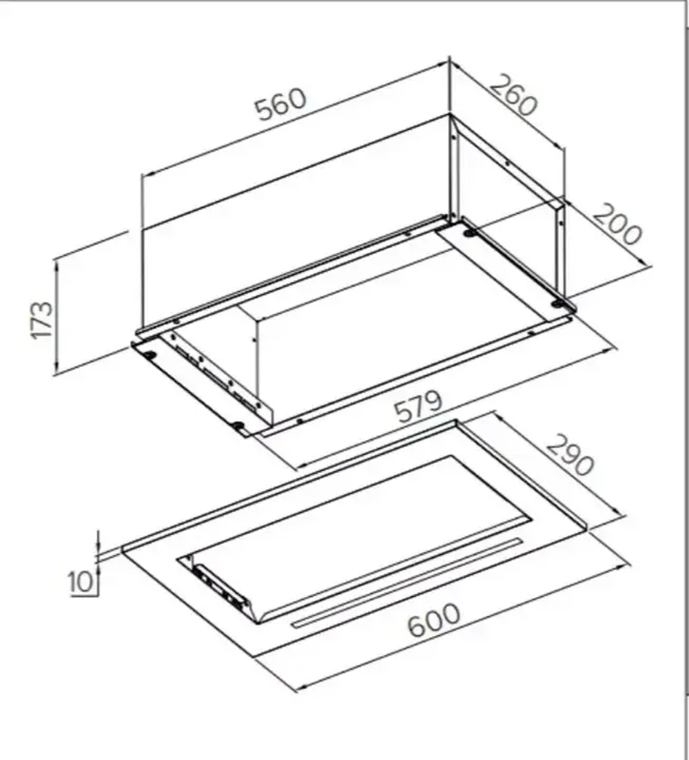 Встраиваемая вытяжка Candy CVXBI64MB