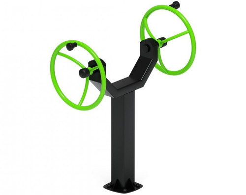 Уличный тренажёр Рули СТ 106 (положение сидя)