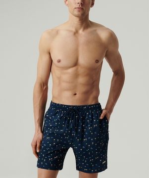 Шорты пляжные мужские Atlantic KMB-221,темно-синий