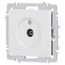 Розетка Intro Accent 6-301-01М TV одиночная, IP20, СУ, белый матовый