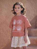 Футболка для девочки Next AH9-922, Кирпичный