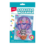 Алмазная мозаика 15*20см неполн.заполн. "На воздушном шаре" (Lori)