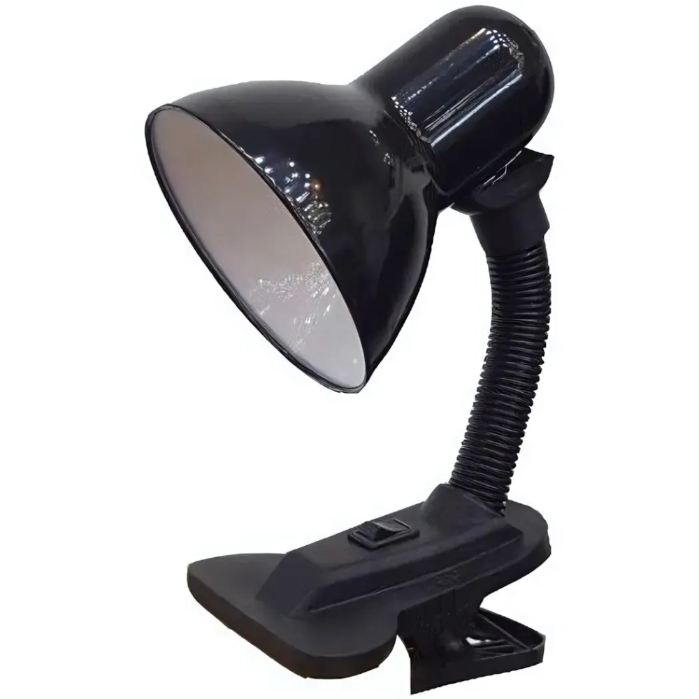 Светильник на прищепке General, 60Вт, Е27, черный (в пакете)