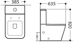 Сливной бачок Aquanet Tavr 2.0 C2 LX-2905