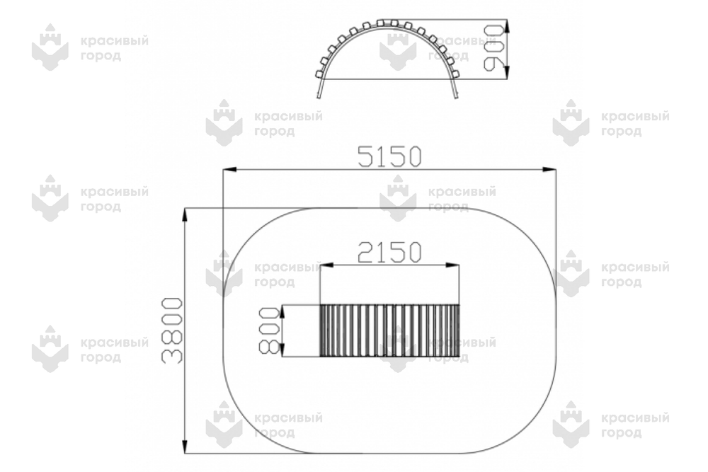 Развивающий элемент Изогнутый Мостик