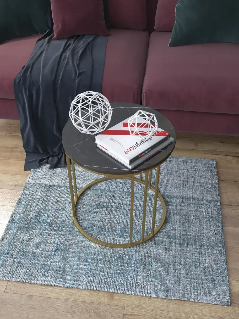 Журнальный стол Трио малый - ЗЧГ - МДФ в ПВХ