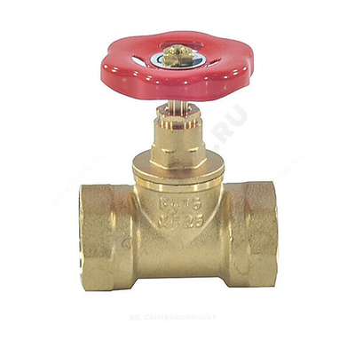 Клапан запорный латунь 15б1п Ду 32 Ру16 ВР прямой SantechSystems