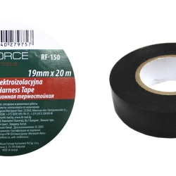 Лента изоляционная термостойкая 105°C 19мм x 20м (черная) RockForce##Rock FORCE RF-150