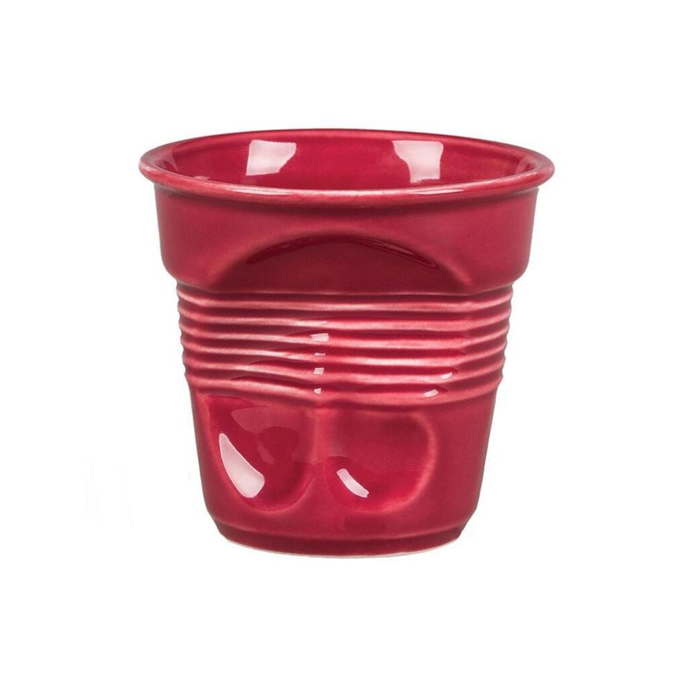 Чашка 140 мл бордовая d 7,4 см h7 см мятая кофейная   (Бариста) P.L. Proff Cuisine [6]