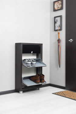 Обувница в прихожую для обуви Айрон Люкс Плюс 2 секции