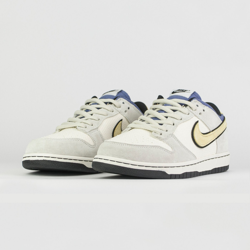 кроссовки Nike Dunk Low Light Grey / Blue / Yellow