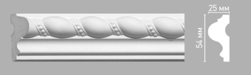 Молдинг с рисунком Decomaster 98084 54х25х2400мм