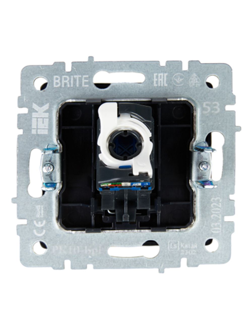 BRITE Розетка компьютерная RJ45 кат.5E РК10-БрГ графит IEK