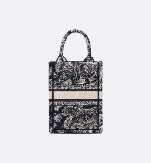 Сумка женская Dior Book Tote для телефона, модель мини-формата синий