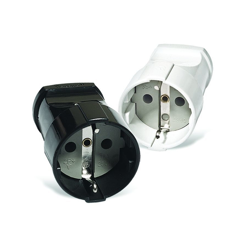 Штепсель с/з черный