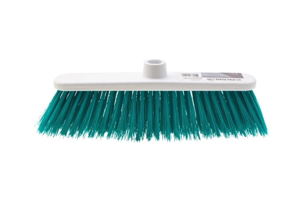 Пластмассовая щетка для подметания пола PALISAD Home 27 см, без черенка, бирюзовая щетина 935415