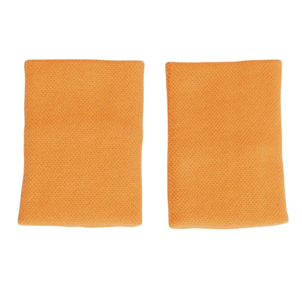 Теннисные напульсники Adidas Long Wristband 2P - orange/white