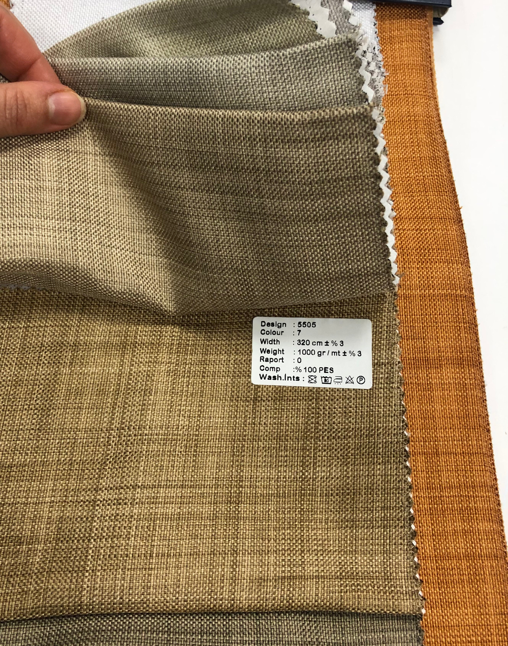 Портьерная ткань dimout фактурный Megara арт. 5505