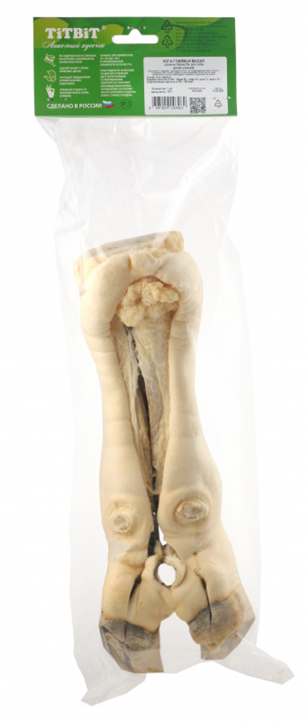 TitBit лакомство для собак Голень говяжья мягкая упаковка 379 гр.