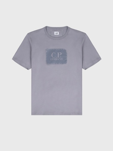 Футболка C.P. Company 30/1 Label Logo Gray