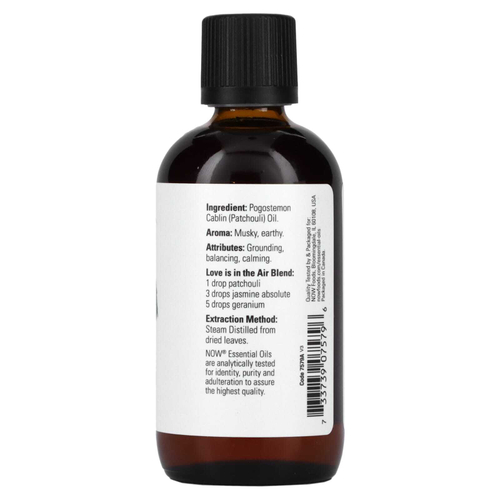 NOW Foods, Эфирные масла, пачули, 118 мл (4 жидк. унц.)