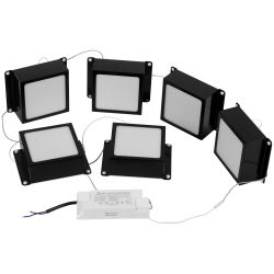 Светильник светодиодный ЭРА Грильято SPO-646-3-5K-B6 36Вт 5000К 89х89мм Домино 100х100 черный 6 кубиков драйвер