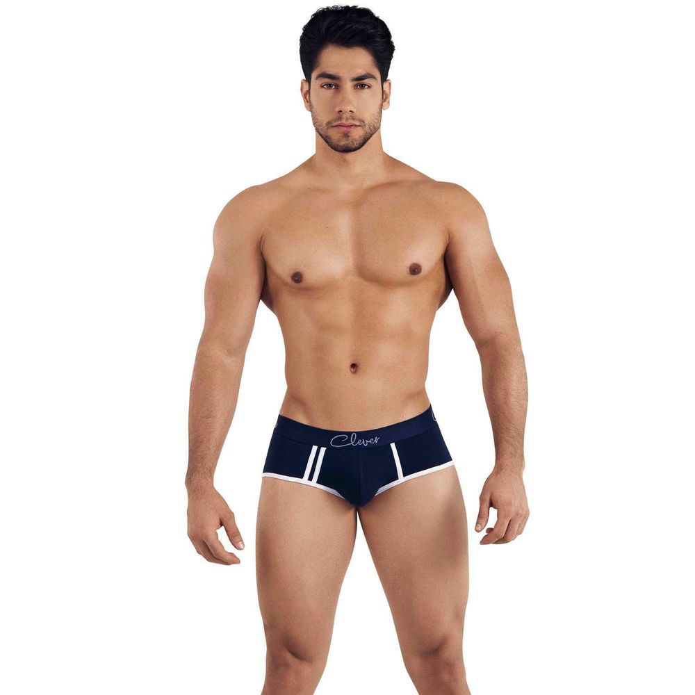 Мужские брифы темно-синие Clever LOWA PIPING BRIEF 031608