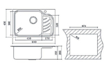 Кухонная мойка OULIN 327 L схема