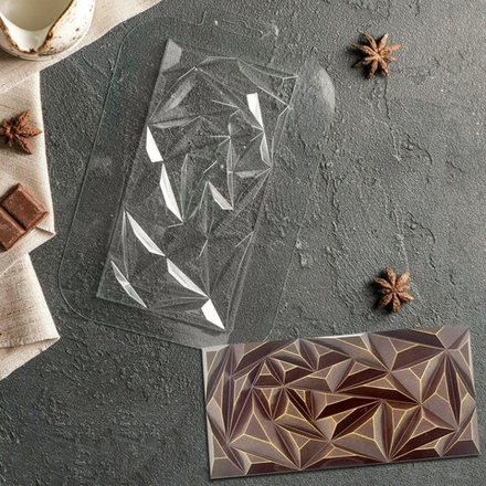 Форма пластиковая для шоколада "Плитка Эль Гиза"