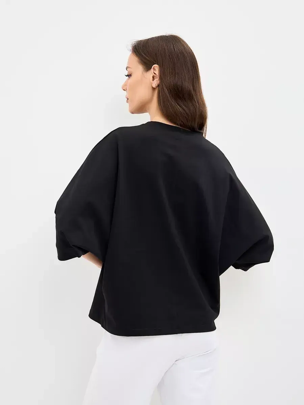 Футболка оверсайз большие размеры летучая мышь