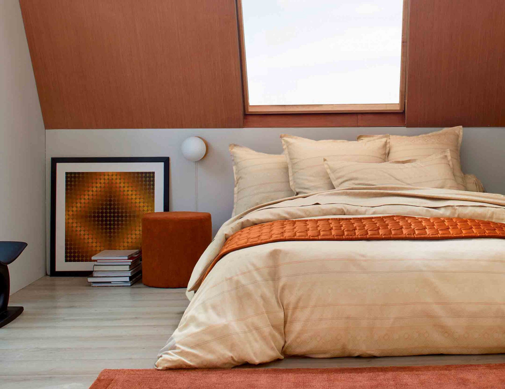 Постельное белье 2 спальное евро Blanc des Vosges Allegro Naturel Франция