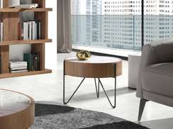 Журнальный столик Angel Cerda 2139 из ореха и керамики