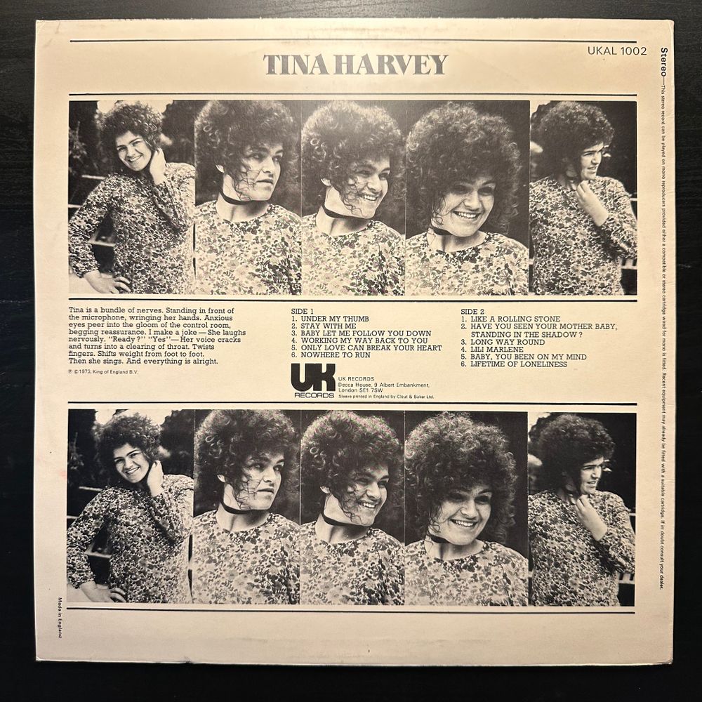 Tina Harvey - Tina Harvey (Англия 1973г.)