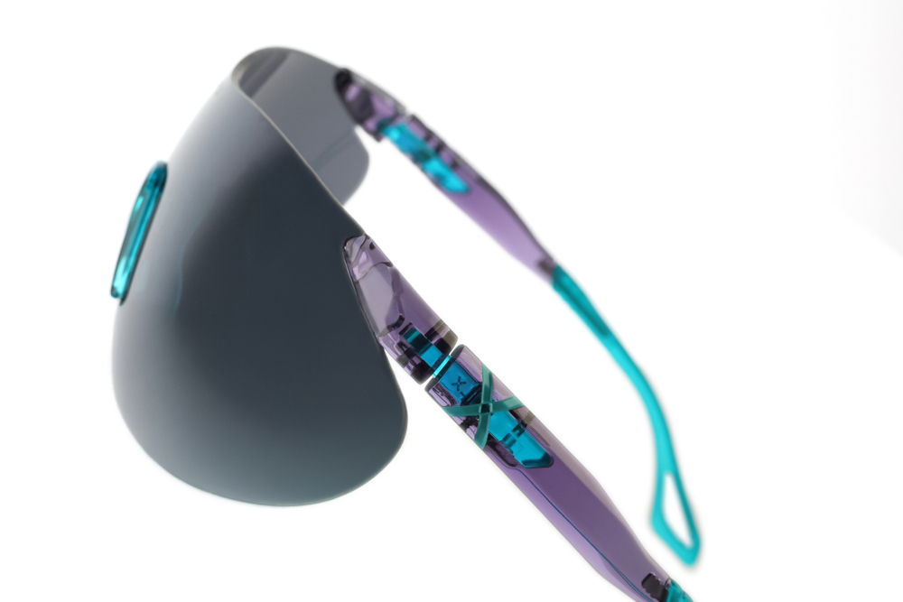 Спортивные очки с диоптриями HILX Domain Shiny Crystal Purple / Black Mirror Lens