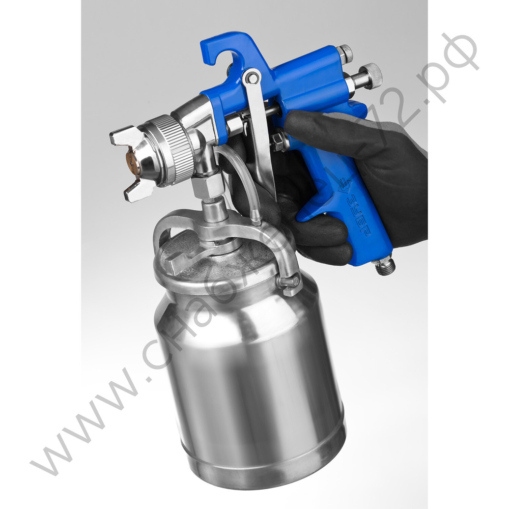 ЗУБР PRO 350N, 1.8 мм, пневматический краскопульт с нижним бачком, Профессионал (06451-1.8)