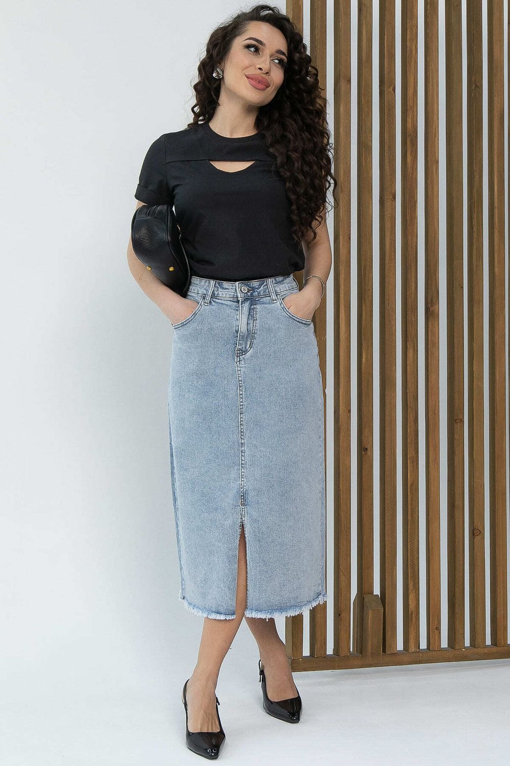 Футболка Дорис (черная) Б13352-50М LT Collection